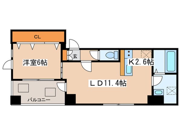 MODENA医大前の物件間取画像